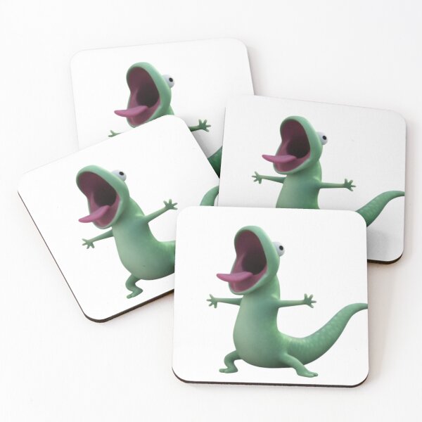 Item preview, Funny Screaming Lizard Cartoon | Derpy Gecko Meme Art | Cute Chaotic Creature Illustration designed and sold by Dyan4.