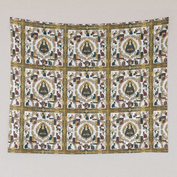 Item preview, Saint Gertrude of Nivelles with cats. designed and sold by Natalia-Vlad.