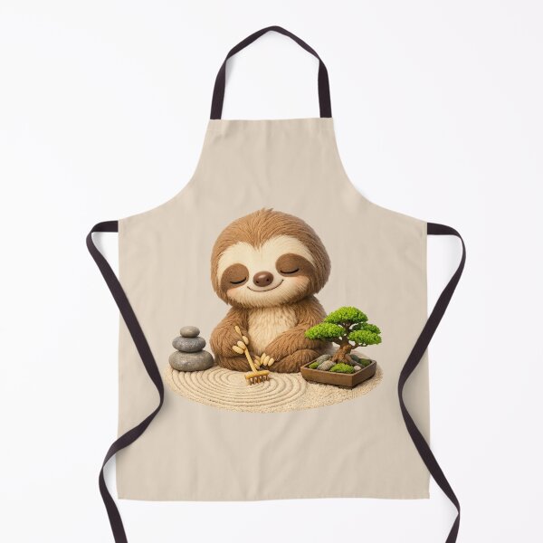 Item preview, Zen Sloth Bonsai Garden | Cute Kawaii Meditation Animal 3D CGI Aesthetic designed and sold by Moons Studio.