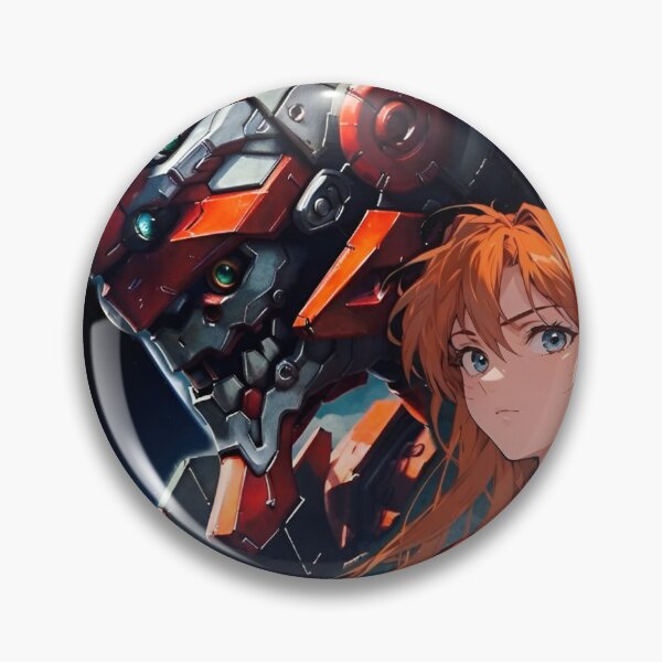 Item preview, Asuka Mecha Girl Anime | EVA Unit 02 Pilot | Neon Genesis Evangelion Style Mech Art designed and sold by Dyan4.