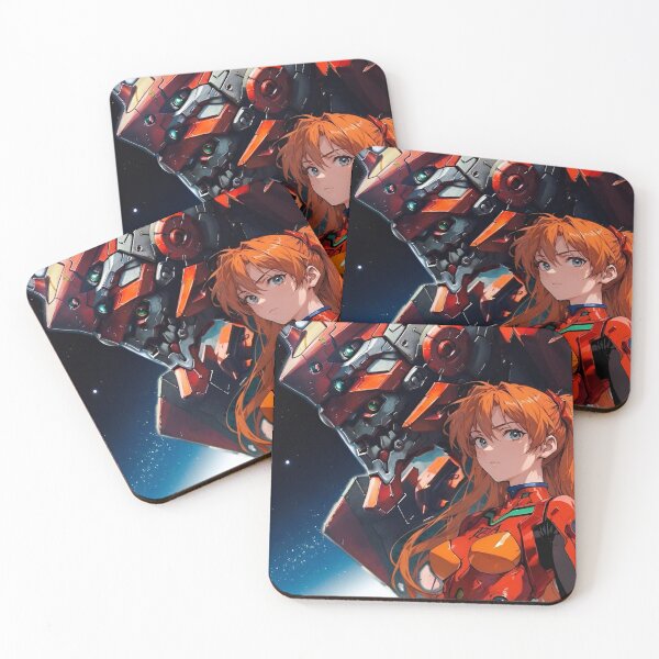 Item preview, Asuka Mecha Girl Anime | EVA Unit 02 Pilot | Neon Genesis Evangelion Style Mech Art designed and sold by Dyan4.