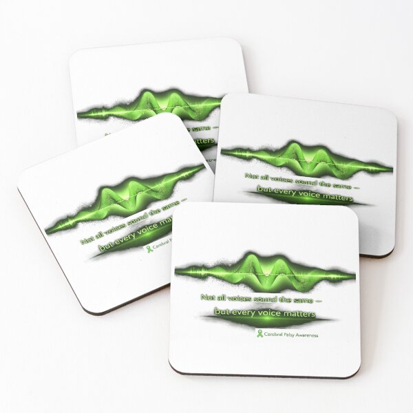Item preview, Not All Voices Sound the Same – Cerebral Palsy Awareness Sound Wave Starbudrst designed and sold by Mirgonhood.