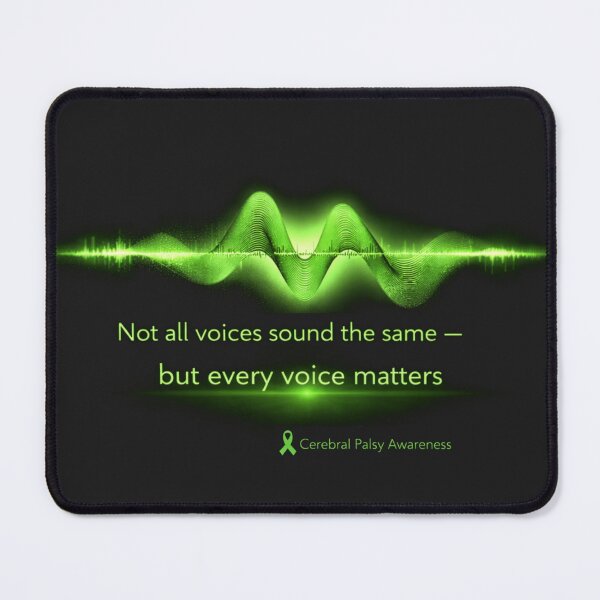 Item preview, Not All Voices Sound the Same – Cerebral Palsy Awareness Sound Wave Starbudrst designed and sold by Mirgonhood.