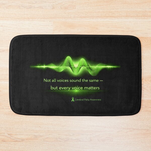 Item preview, Not All Voices Sound the Same – Cerebral Palsy Awareness Sound Wave Starbudrst designed and sold by Mirgonhood.