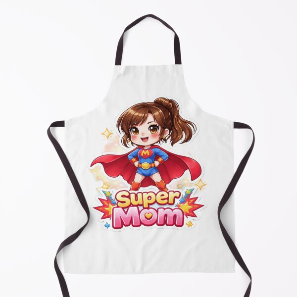Item preview, Super Mom ?♀️ Cute Chibi Superhero Mom Sticker | Mother’s Day Gift | Strong Mom Design | Kawaii Mom Sticker designed and sold by Sidra digital art 8277237.