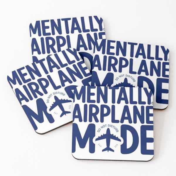 Item preview, Mentally on Airplane Mode – Funny Introvert Mood Minimalist Design designed and sold by MerchWSzpilkach.