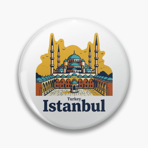 Item preview, Istanbul Blue Mosque Bold Retro Graphic designed and sold by Inkworksbyshery.