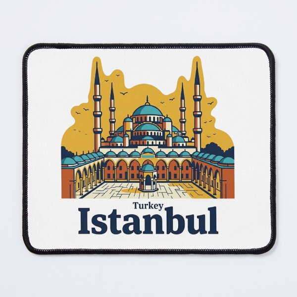 Item preview, Istanbul Blue Mosque Bold Retro Graphic designed and sold by Inkworksbyshery.