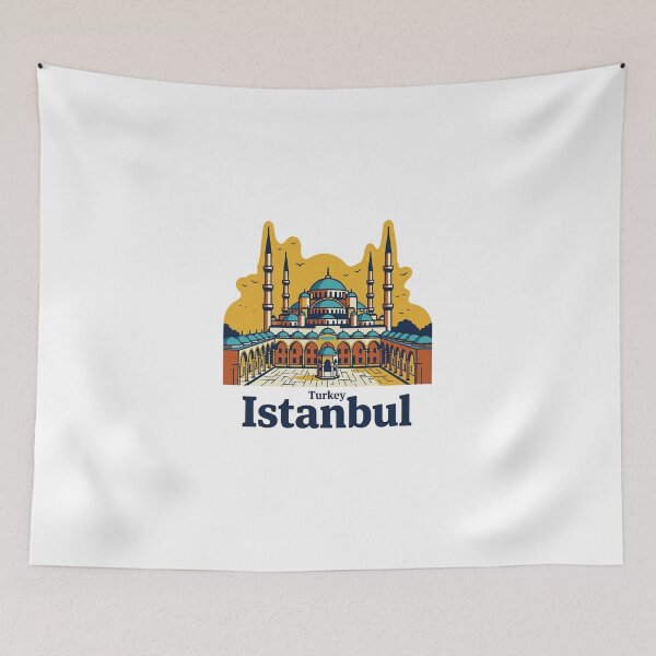 Item preview, Istanbul Blue Mosque Bold Retro Graphic designed and sold by Inkworksbyshery.