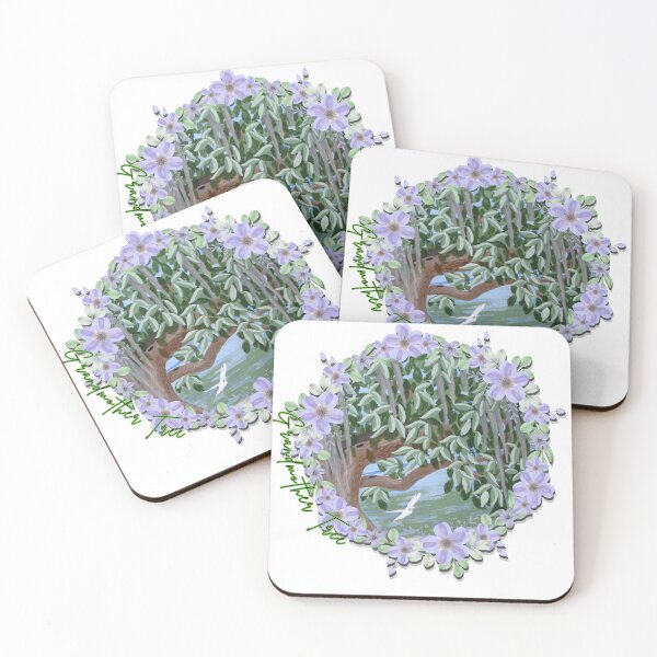 Item preview, Ancient Grandmother Tree: Sacred Live Oak with Wisteria & Egret designed and sold by dcohea.