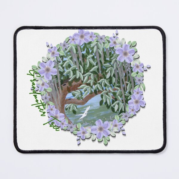 Item preview, Ancient Grandmother Tree: Sacred Live Oak with Wisteria & Egret designed and sold by dcohea.