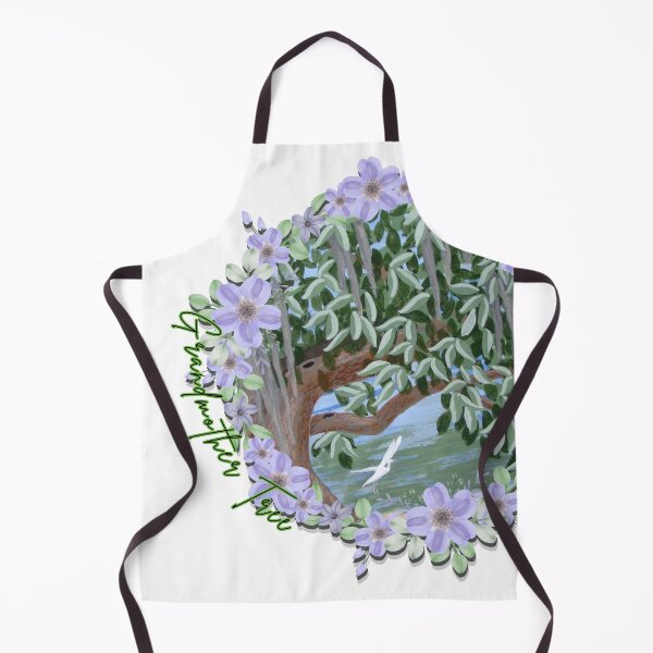Item preview, Ancient Grandmother Tree: Sacred Live Oak with Wisteria & Egret designed and sold by dcohea.