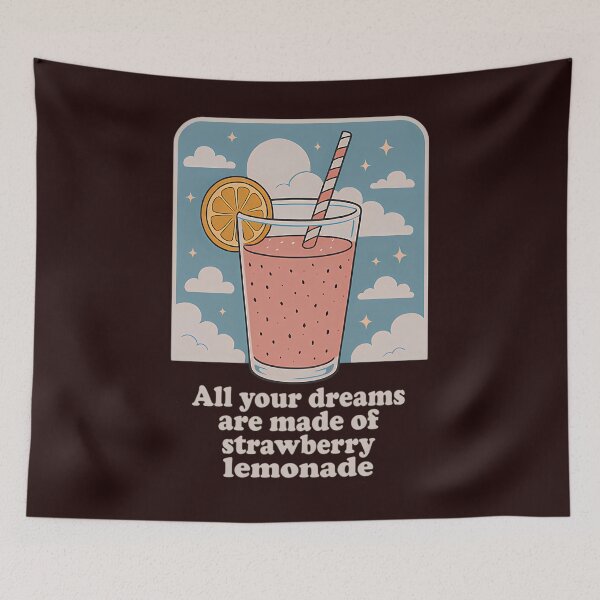 Item preview, Talk Tonight Lyric Art  Oasis Inspired Strawberrys Lemonade designed and sold by LavenderAndRage.