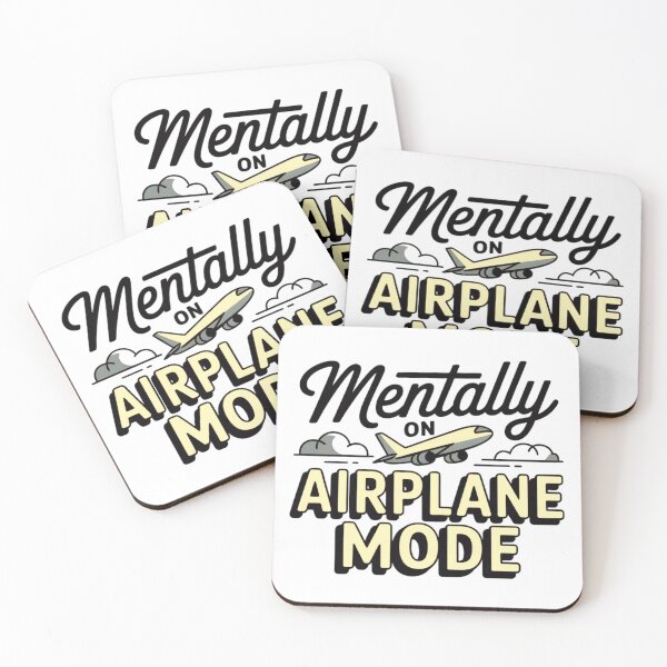 Item preview, Mentally on Airplane Mode – Social Battery Dead Funny Quote Shirt designed and sold by MerchWSzpilkach.