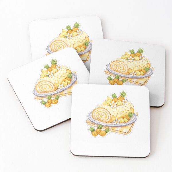 Item preview, Delicious and magical pineapple roll cake designed and sold by LiriosLand.