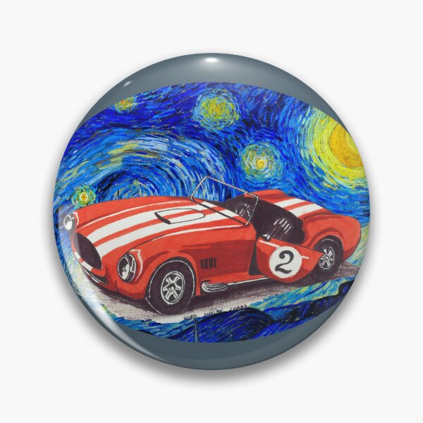 Item preview, Classic Red Racing Car Under Starry Night – Van Gogh Inspired Art II  designed and sold by Funnycoin10000.