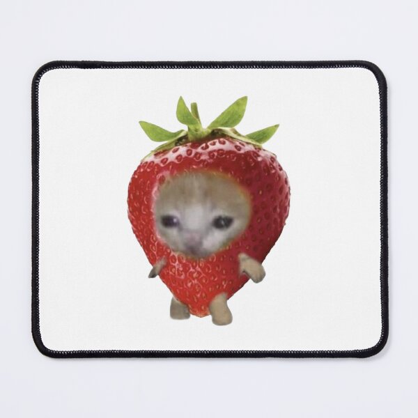 Item preview, Strawberry Cat Meme designed and sold by Spring Things.