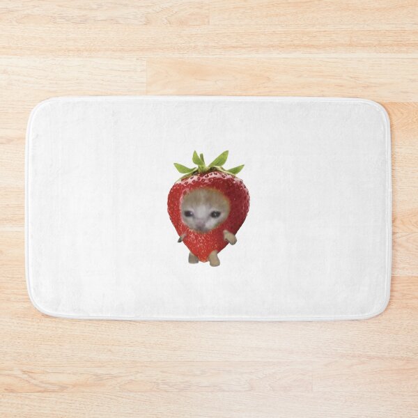 Item preview, Strawberry Cat Meme designed and sold by Spring Things.