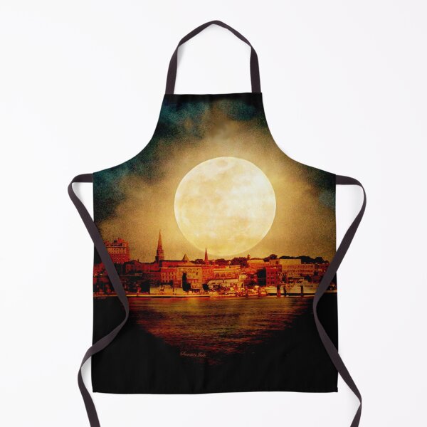 Item preview, Fire Moon over New London-on-Thames designed and sold by SummerJade.