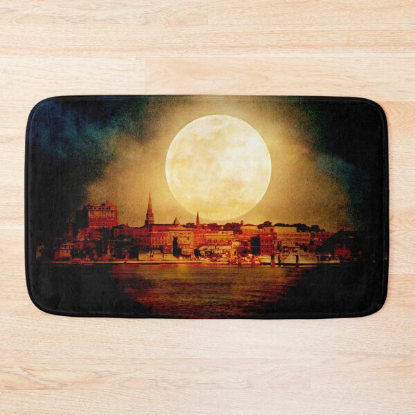 Item preview, Fire Moon over New London-on-Thames designed and sold by SummerJade.