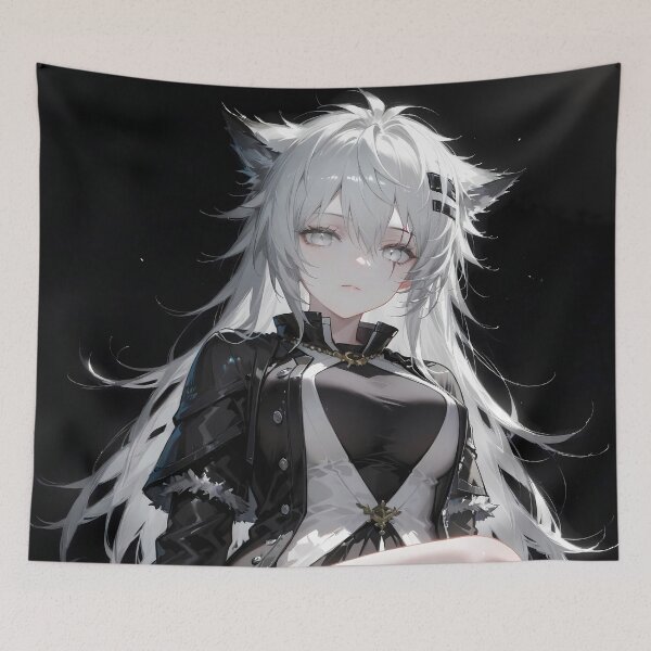 Item preview, Prelude Lappland Arknights Game Girl Waifu Dark Night Elegance Mystery designed and sold by TanglenRabbit.