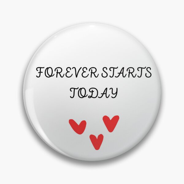 Item preview, Forever Starts Today Romantic Quote | Wedding Love Aesthetic Heart Shirt designed and sold by Homelife3.
