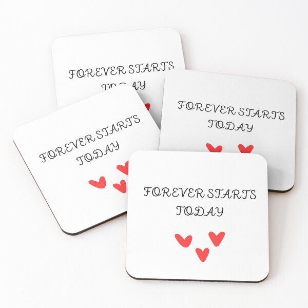 Item preview, Forever Starts Today Romantic Quote | Wedding Love Aesthetic Heart Shirt designed and sold by Homelife3.