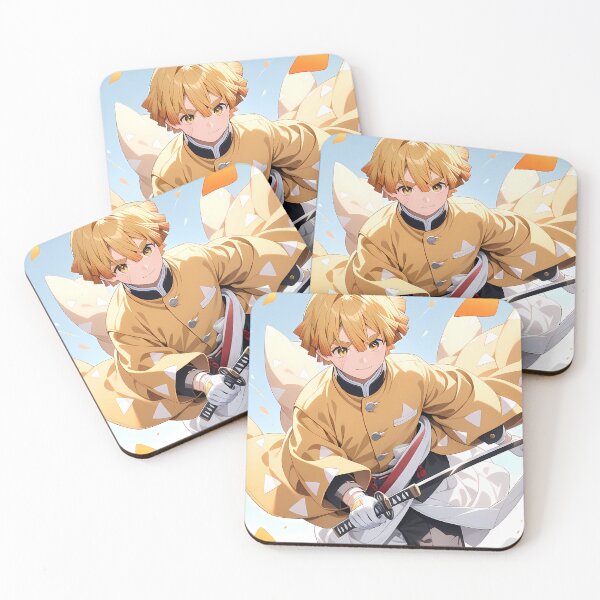 Item preview, Zenitsu Agatsuma Demon Slayer Dynamic Outdoors Wind Motion designed and sold by TanglenRabbit.