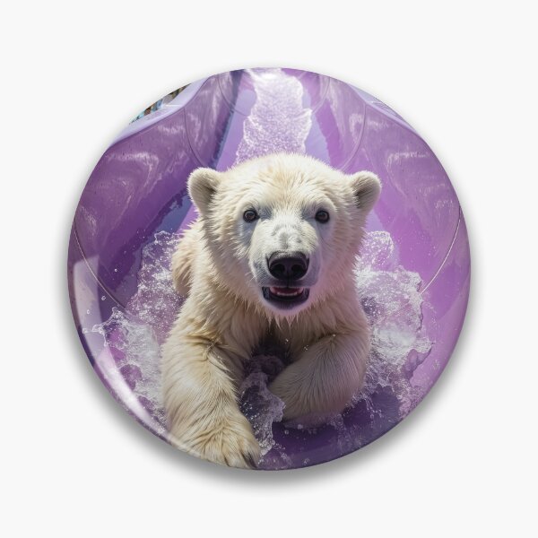 Item preview, Polar Bear Cub on a Water Slide designed and sold by Tridentulus.