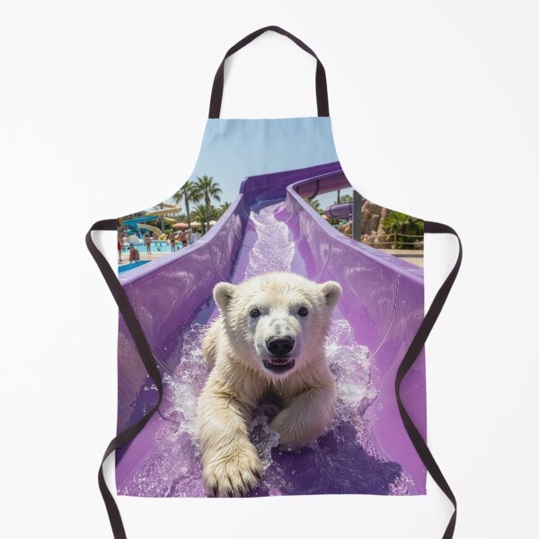 Item preview, Polar Bear Cub on a Water Slide designed and sold by Tridentulus.