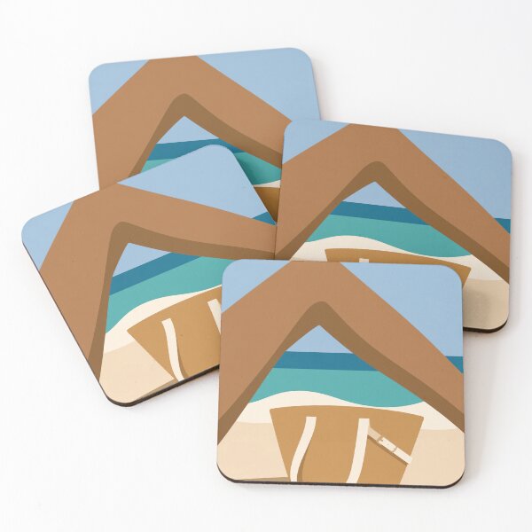 Item preview, Summer Beach Relax Woman POV Minimal Illustration designed and sold by Creative_Canvas.