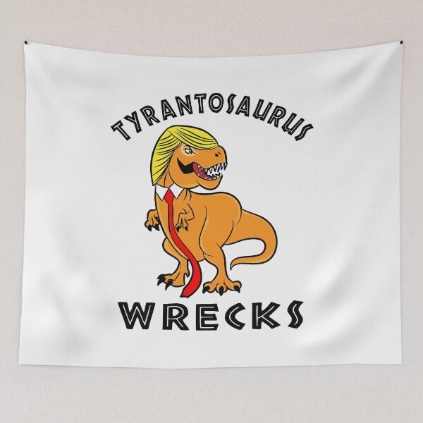 Item preview, Trump Tyrantosaurus Wrecks America And The White House designed and sold by ProtestDonald.