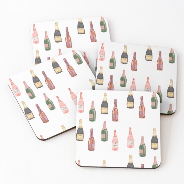 Item preview, Chic Champagne & Rose Bottles designed and sold by Little Ink Co..