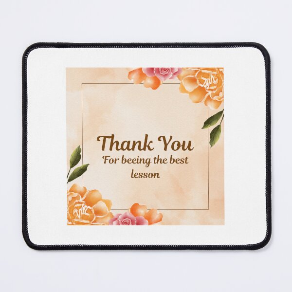 Item preview, Thank You For Being The Best Lesson - Floral Watercolor designed and sold by DigitalDoodleDo.