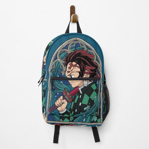 Item preview, Tanjiro Kamado Demon Slayer Stained Glass Water Profile designed and sold by mildaclairmo.