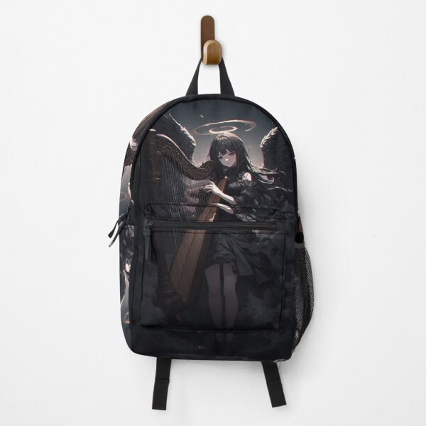 Item preview, Dark angel anime with harp designed and sold by ArtsJulian.