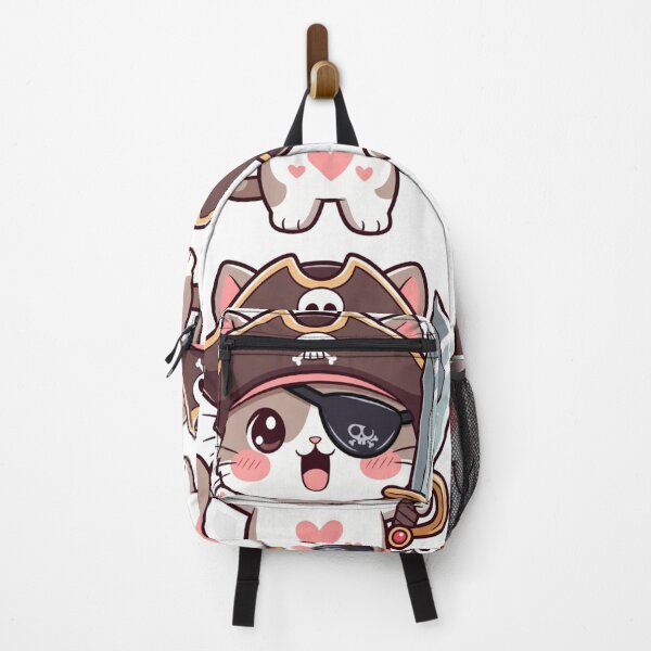 Item preview, Cute Kawaii Pirate Cat Sword Sticker Funny designed and sold by Hafcishop.