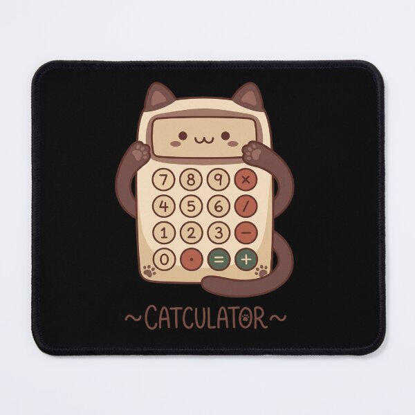 Item preview, Catculator Funny Math Cat Pun Kawaii Calculator designed and sold by TinyJoy Studio.