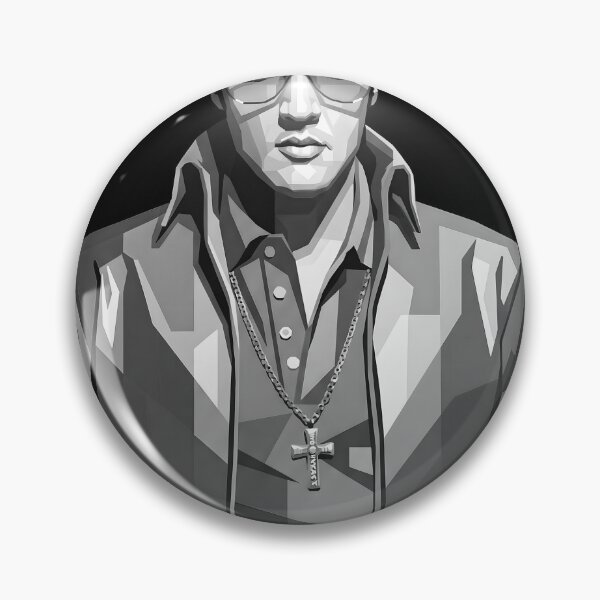 Artikelvorschau, Elvis Presley in Graustufen entworfen und verkauft von Japanese art.