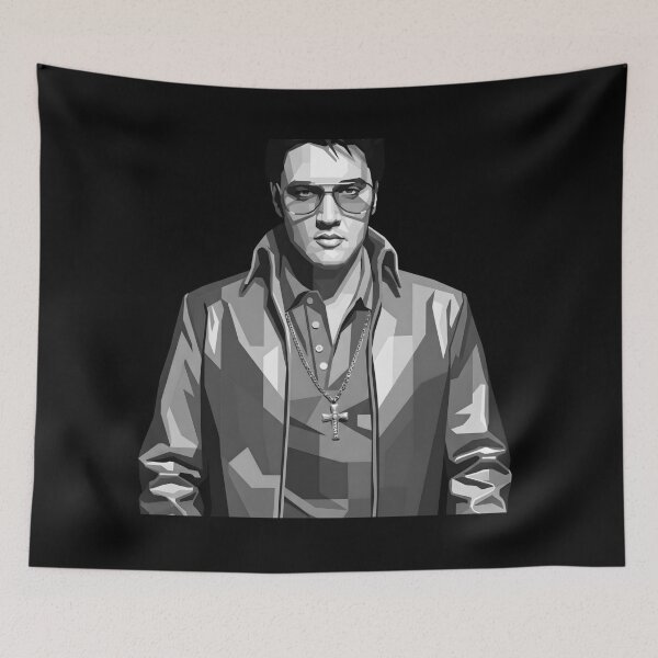 Item preview, Elvis Presley grayscale  designed and sold by Japanese art.