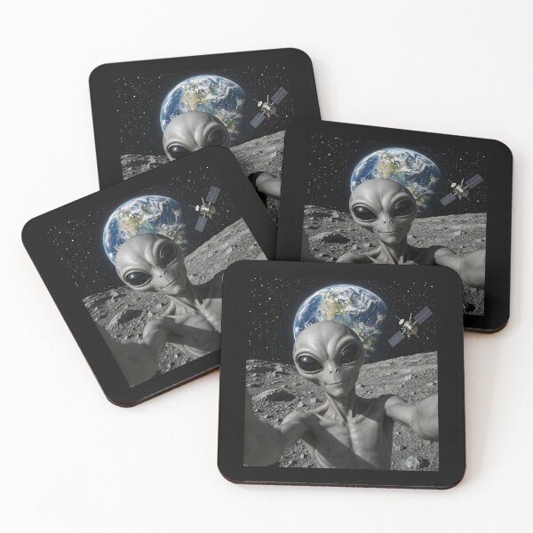 Item preview, Alien Selfie from the Moon designed and sold by NQArtist.