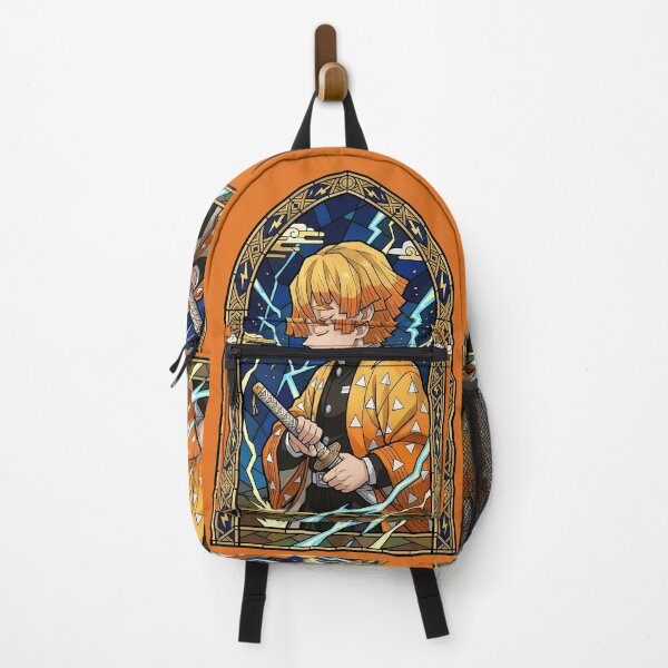 Item preview, Zenitsu Agatsuma Demon Slayer Serene Lightning Stained Glass designed and sold by mildaclairmo.