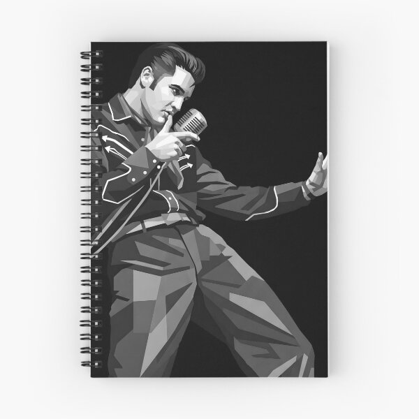 Artikelvorschau, Elvis Presley in Graustufen entworfen und verkauft von Japanese art.