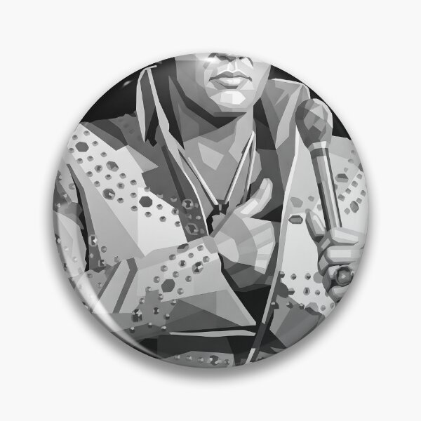Artikelvorschau, Elvis Presley in Graustufen entworfen und verkauft von Japanese art.