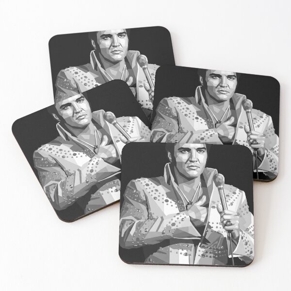 Artikelvorschau, Elvis Presley in Graustufen entworfen und verkauft von Japanese art.