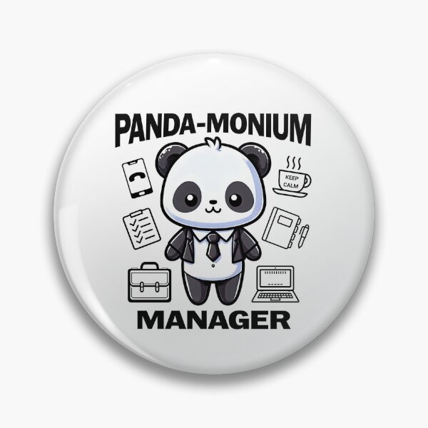 Item preview, Panda-monium Manager - Office Humor Gift For Office Managers designed and sold by Got2BSnazzy.