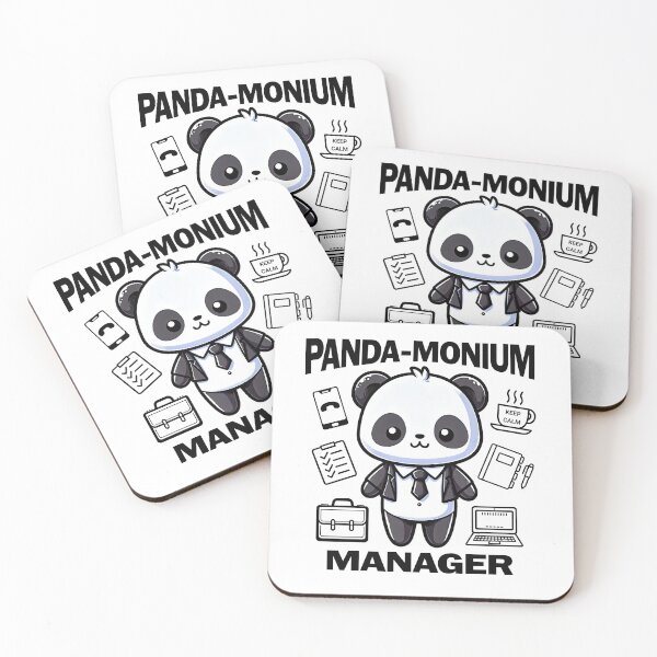 Item preview, Panda-monium Manager - Office Humor Gift For Office Managers designed and sold by Got2BSnazzy.