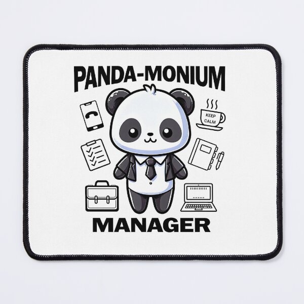 Item preview, Panda-monium Manager - Office Humor Gift For Office Managers designed and sold by Got2BSnazzy.
