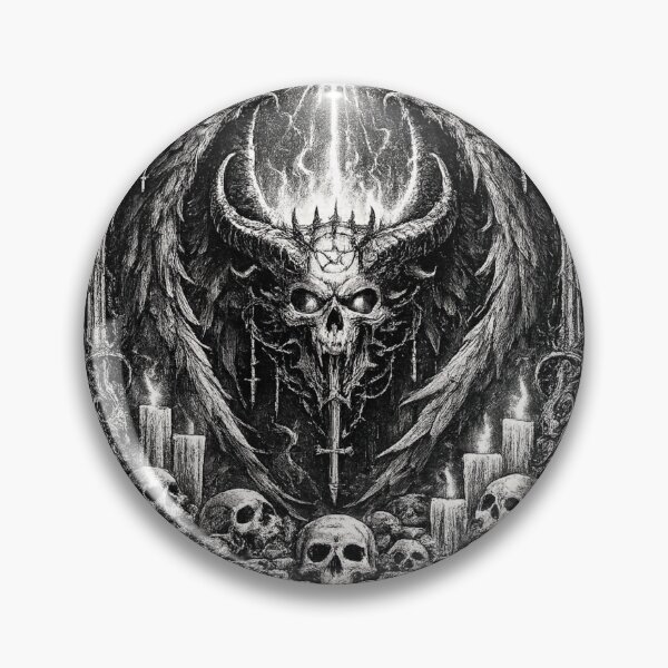 Item preview, Demonic Skull Gothic Occult Frame designed and sold by Vhurkys.