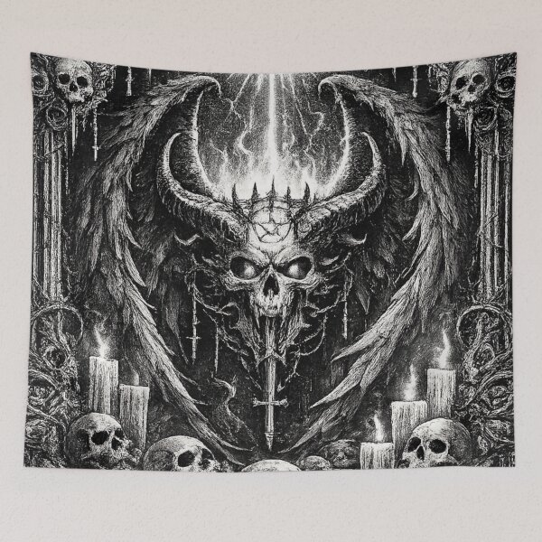 Item preview, Demonic Skull Gothic Occult Frame designed and sold by Vhurkys.